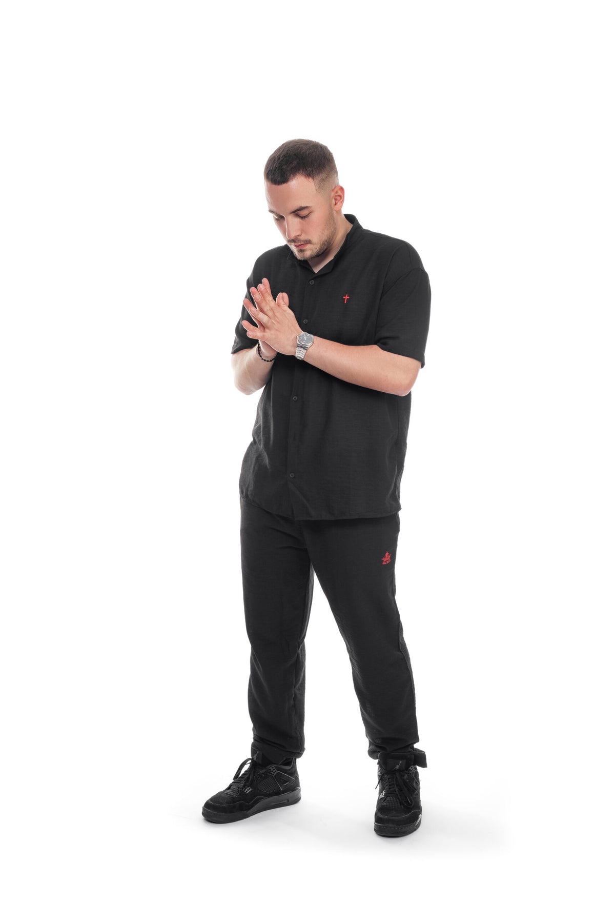 Summer Orthodox SACRAL Set | 6 Embroidered Pieces | Linen-Look & Cotton | Mount Athos Fragrance | Black