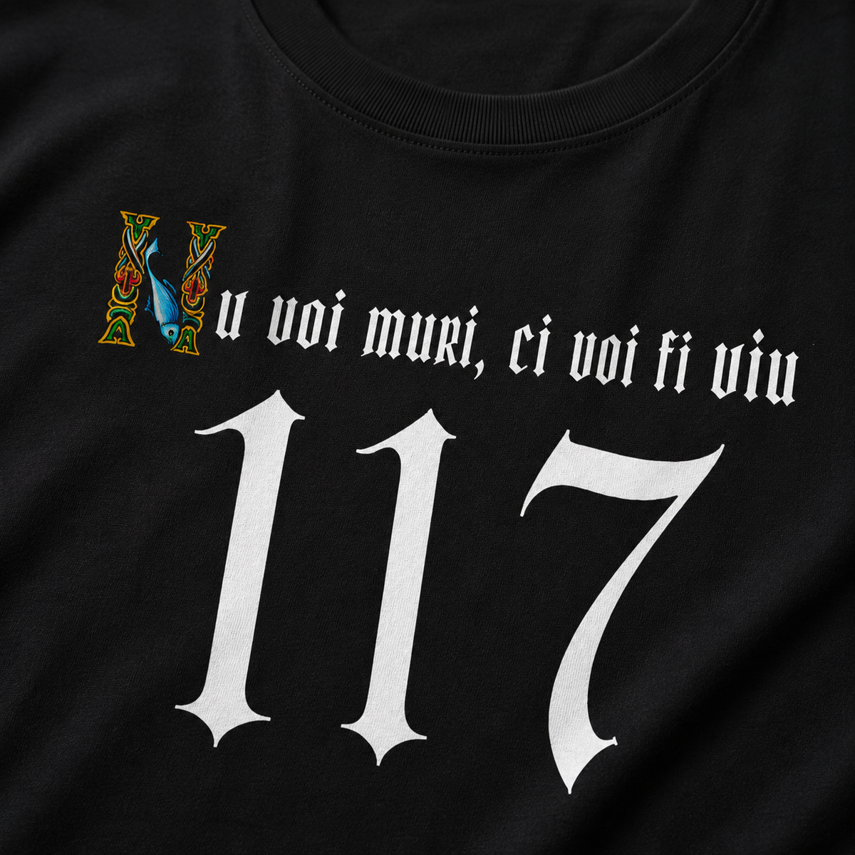 SACRAL Orthodox Psalm 117 T-Shirt | “I Shall Not Die, but Live” | 215 gsm Cotton