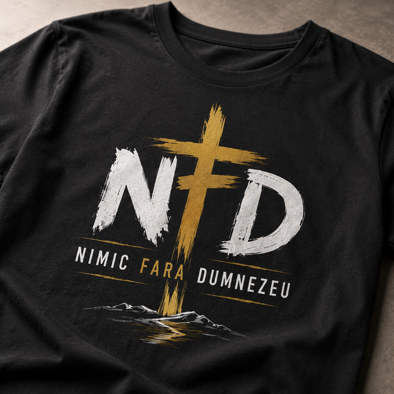 SACRAL “Nothing Without God” T-Shirt | NFD | Orthodox Christian | 215 gsm Cotton