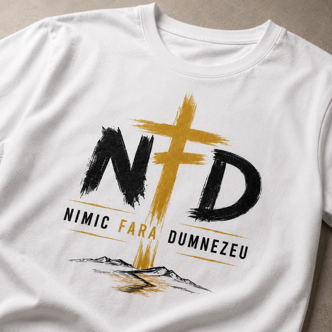 SACRAL “Nothing Without God” T-Shirt | NFD | Orthodox Christian | 215 gsm Cotton