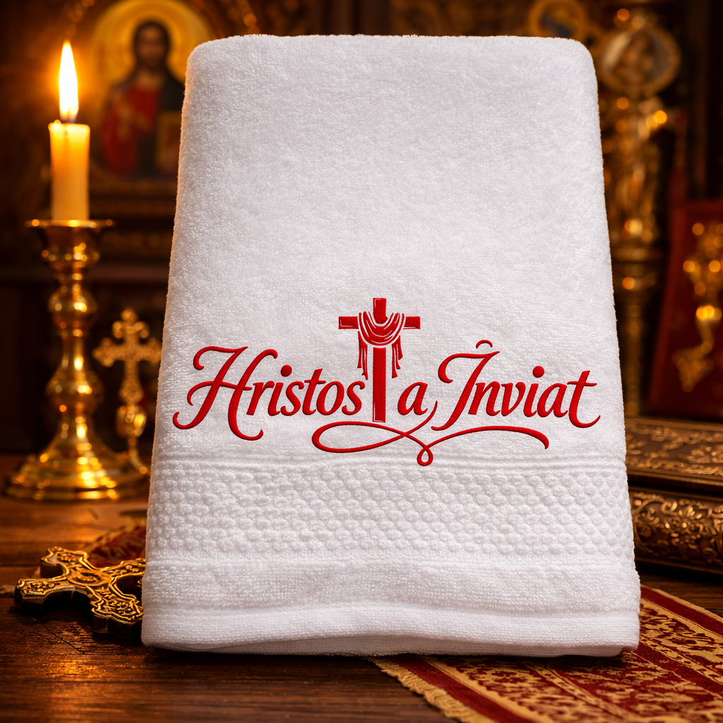 Cotton Orthodox Easter Towel | Christ Is Risen
