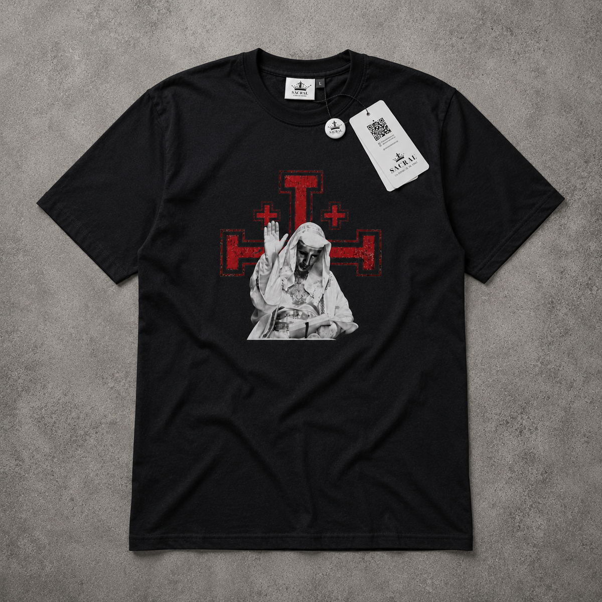 SACRAL Z Orthodox King Baldwin T-Shirt | Crusader King | Organic Cotton
