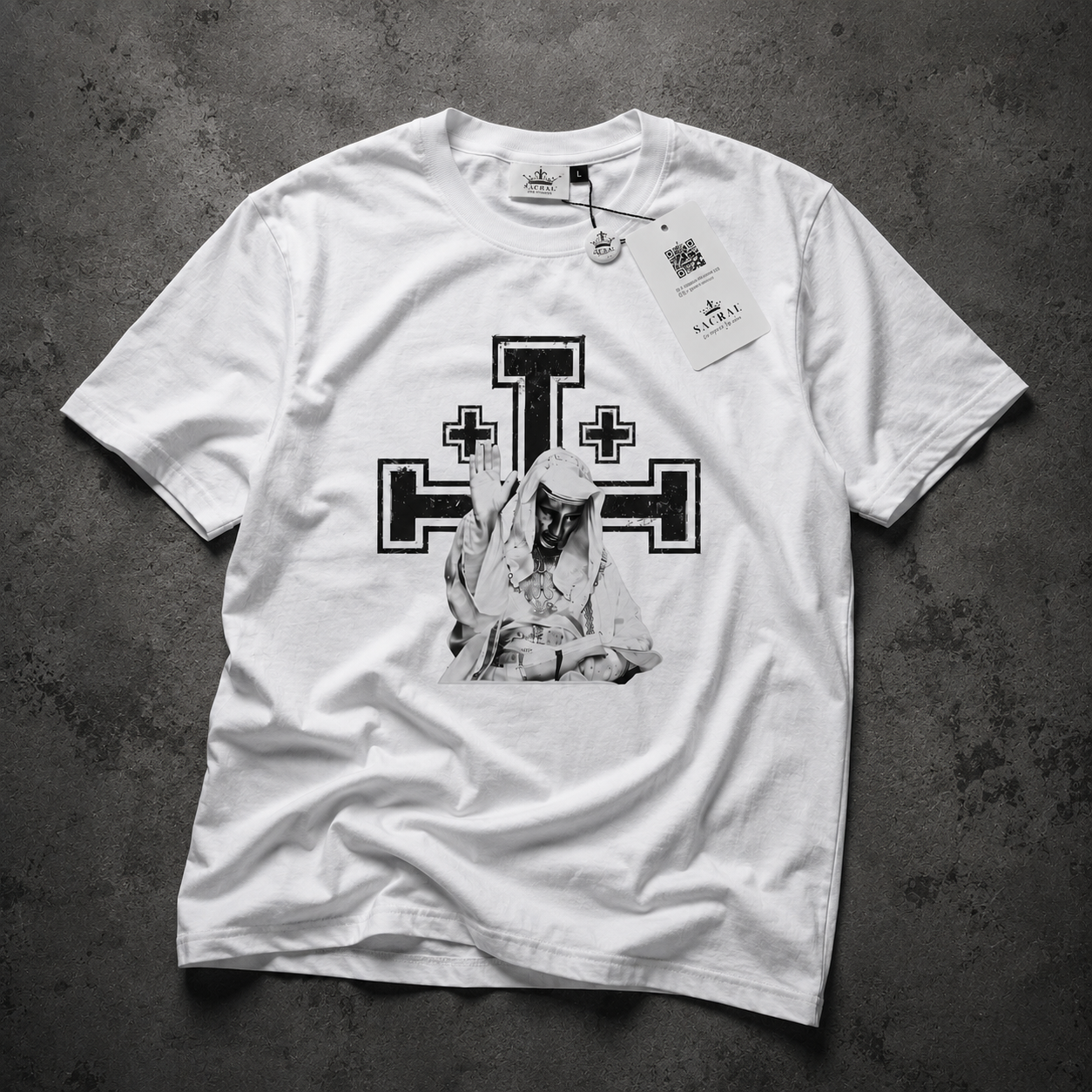 SACRAL Z Orthodox King Baldwin T-Shirt | Crusader King | Organic Cotton