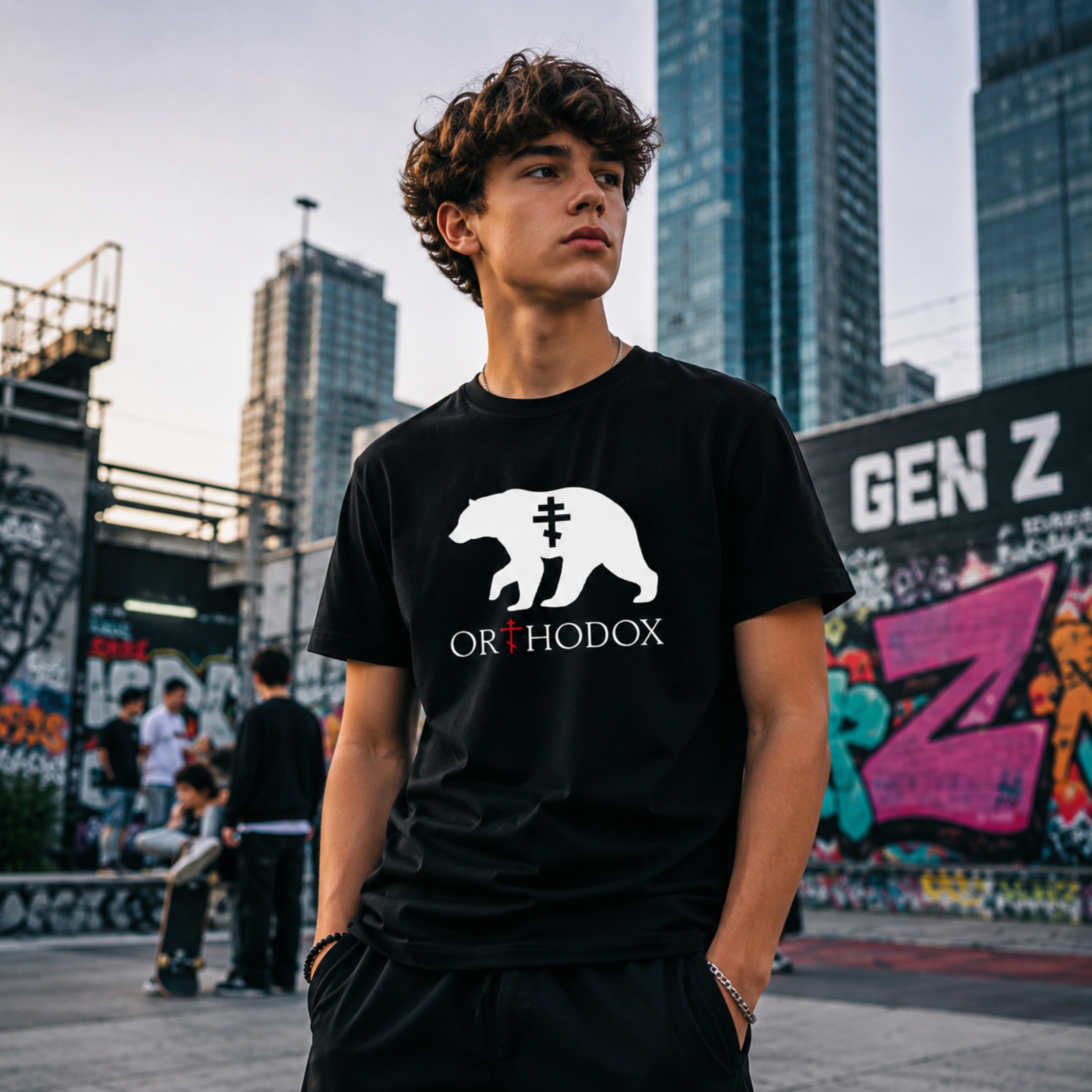 SACRAL Z Orthodox Bear T-Shirt | Organic Cotton