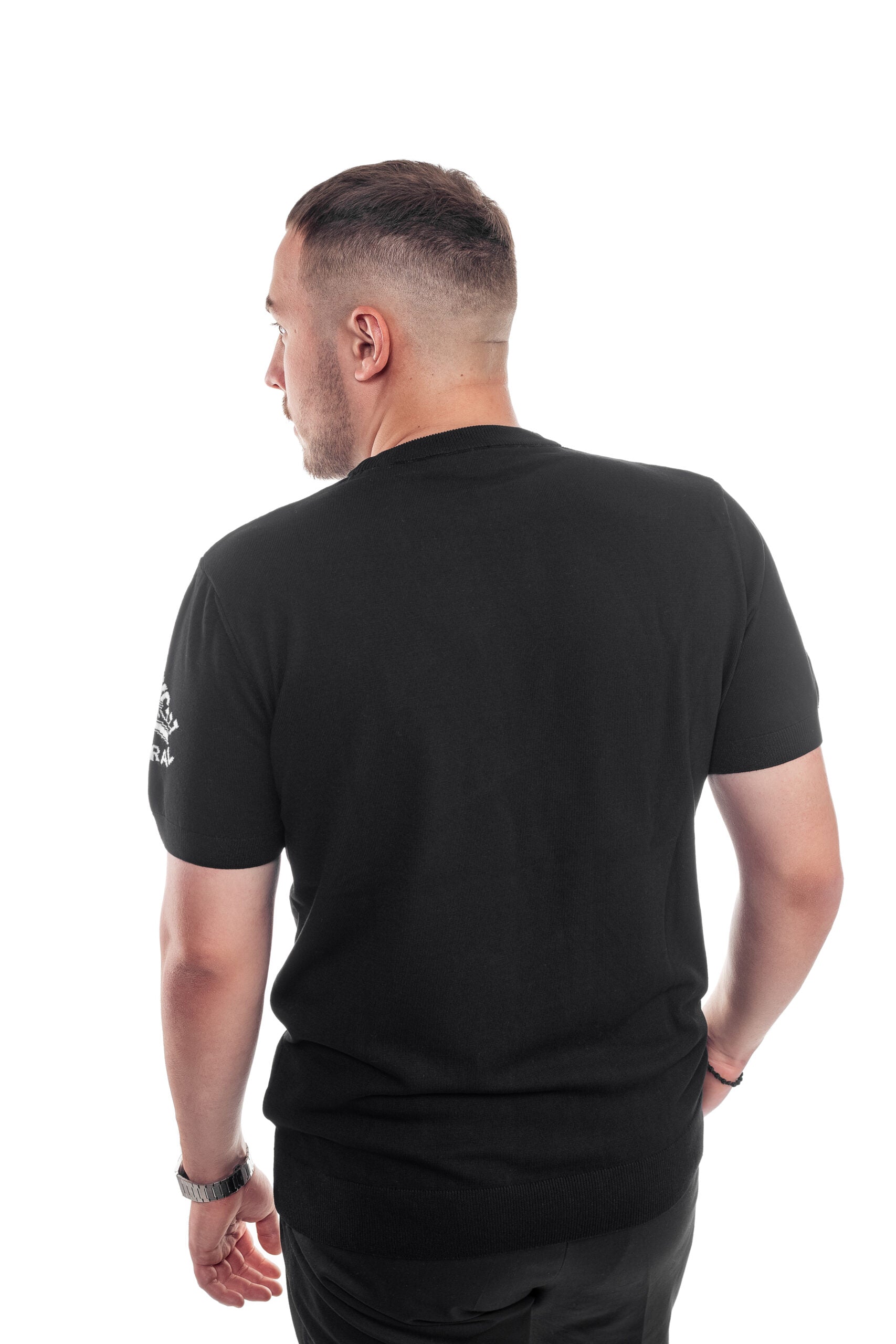Luxury SACRAL Knit T-Shirt | Fully Knitted IC XC NIKA | Slim Fit | Limited Edition