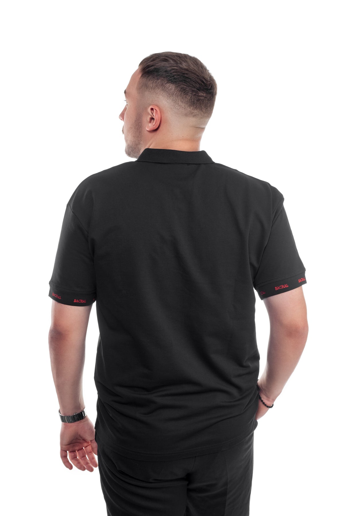 SACRAL Orthodox Polo Shirt | Embroidered Jesus Christ Conquers (IC XC NIKA) | 240 gsm USA Cotton