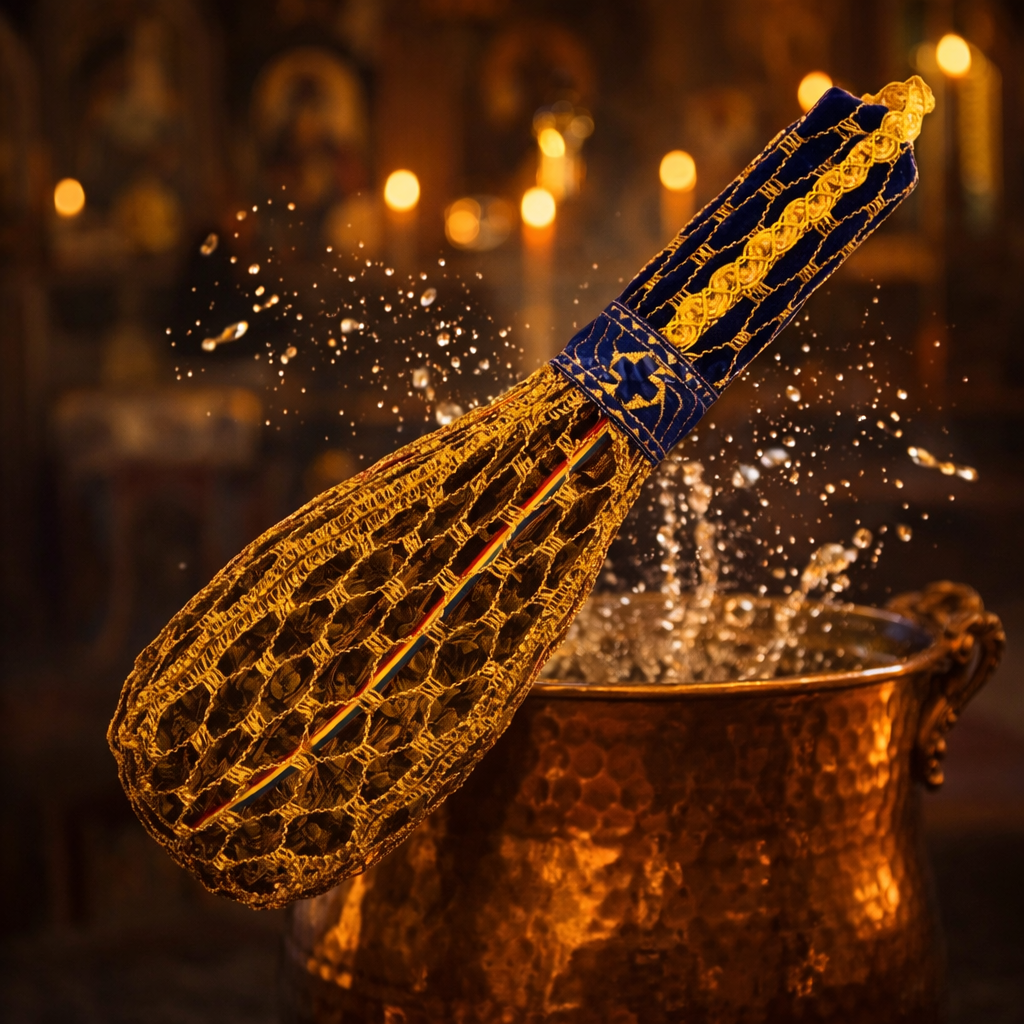 Small Basil Aspergillum | Orthodox Holy Water Sprinkler