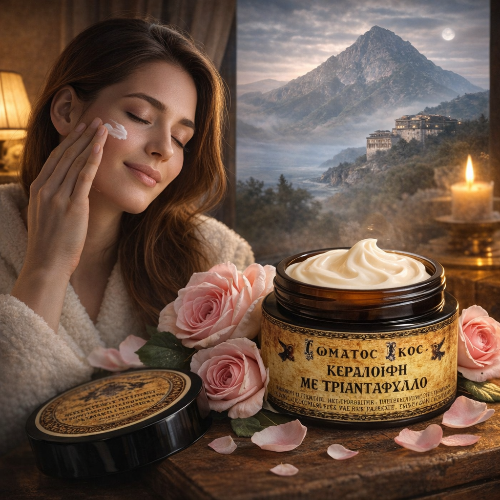 Mount Athos Rose Night Face Cream (Keralifí)