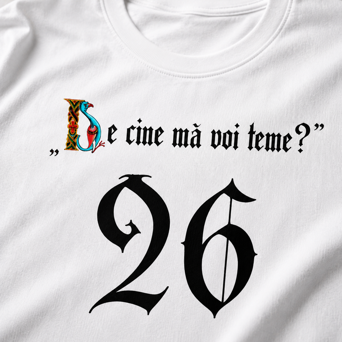 SACRAL Orthodox Psalm 26 T-Shirt | “Whom Shall I Fear?” | 215 gsm Cotton