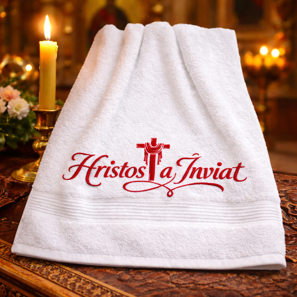 Cotton Orthodox Easter Towel | Christ Is Risen