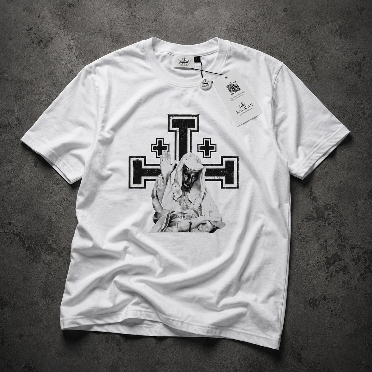 SACRAL Z Orthodox King Baldwin T-Shirt | Crusader King | Organic Cotton