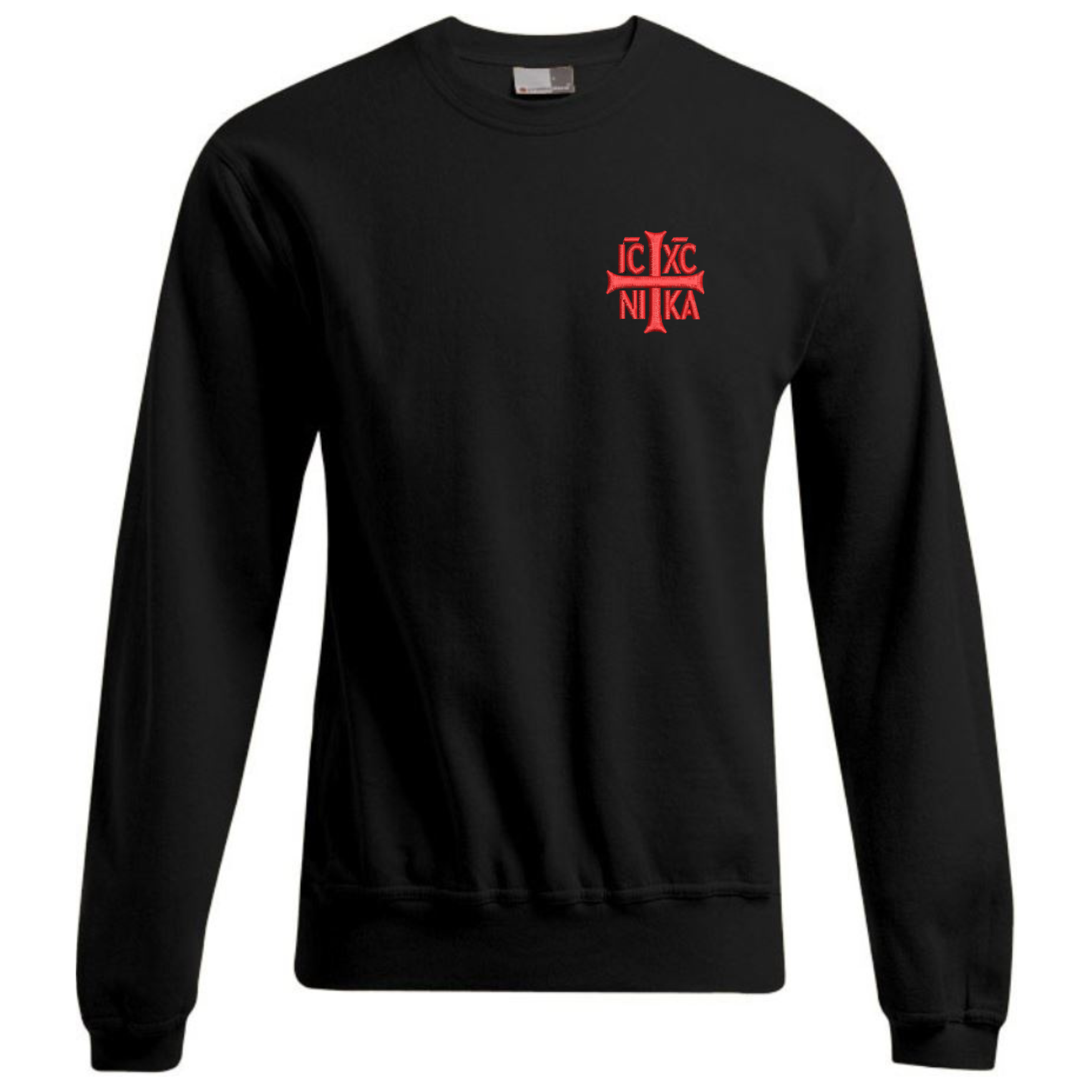 Elegant SACRAL Casual Top | Embroidered Orthodox Monogram