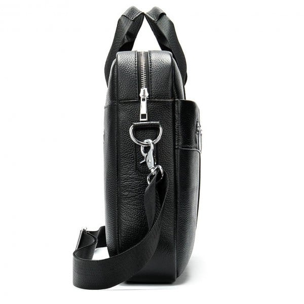 SACRAL Genuine Leather Briefcase | Embroidered Orthodox IC XC NIKA